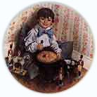 Little Jack Horner collector plate by John McClelland