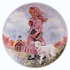 Mary Had A Little Lamb collector plate by John McClelland