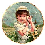 Among The Daffodils collector plate by Thornton Utz