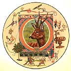 Ortwin The Deer collector plate by Dot And Sy Barlowe