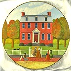 Derby Mansion, Salem, Massachusetts collector plate by Robert Franke