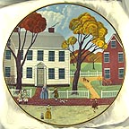 The Joseph Webb House, Wethersfield, Connecticut collector plate by Robert Franke