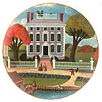 Moffatt-Ladd House, Portsmouth, NH collector plate by Robert Franke