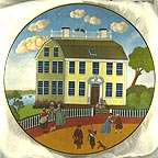Nichols House, Nepwport, Rhode Island collector plate by Robert Franke