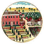 Pennsbury Manor collector plate by Robert Franke
