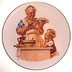 Grandma's Apple Pie collector plate by J. C. Leyendecker