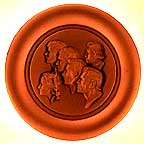 Peace Corps collector plate by Roger Brown