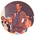 Freedom Of Speech collector plate by Norman Rockwell