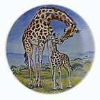 A Kiss For Mother - artist signed collector plate by Yin-Rei Hicks