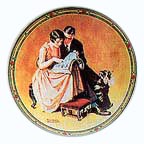 A Couple's Commitment collector plate by Norman Rockwell