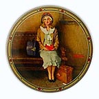 A Young Girl's Dream collector plate by Norman Rockwell