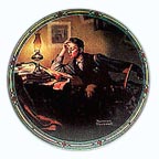 A Young Man's Dream collector plate by Norman Rockwell