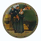 An Orphan's Hope collector plate by Norman Rockwell