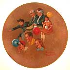At The Circus collector plate by Norman Rockwell