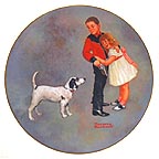 Courageous Hero collector plate by Norman Rockwell