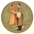 First Prom collector plate by Norman Rockwell
