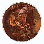 Christmas Dream collector plate by Norman Rockwell