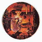 Somebody's Up There collector plate by Norman Rockwell