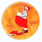 Scotty Plays Santa collector plate by Norman Rockwell