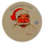 Santa Claus collector plate by Norman Rockwell