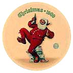 Jolly Old St. Nick collector plate by Norman Rockwell