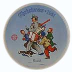Santa's Helper collector plate by Norman Rockwell
