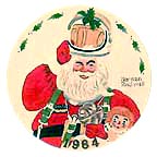 Space Age Santa collector plate by Norman Rockwell