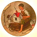 A Dollhouse For Sis collector plate by Norman Rockwell