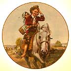 Off To School collector plate by Norman Rockwell