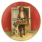 Puppy Love collector plate by Norman Rockwell