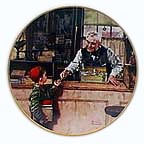 Back To School collector plate by Norman Rockwell