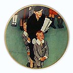 Men About Town collector plate by Norman Rockwell