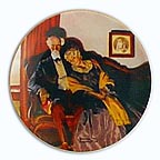 End Of Day collector plate by Norman Rockwell