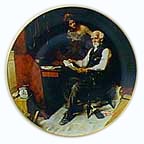 Love Letters collector plate by Norman Rockwell