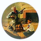 The Banjo Player collector plate by Norman Rockwell
