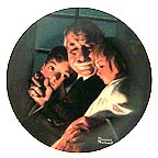 Bedtime Story collector plate by Norman Rockwell