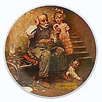 The Cobbler collector plate by Norman Rockwell