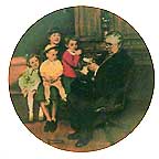 The Family Doctor collector plate by Norman Rockwell