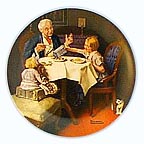 The Gourmet collector plate by Norman Rockwell