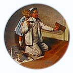 The Painter collector plate by Norman Rockwell