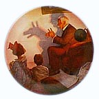 The Shadow Artist collector plate by Norman Rockwell
