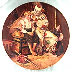 Sharing A Smile collector plate by Norman Rockwell