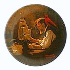 The Ship Builder collector plate by Norman Rockwell
