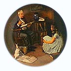 The Storyteller collector plate by Norman Rockwell