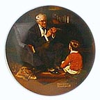 The Tycoon collector plate by Norman Rockwell