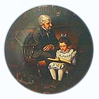 The Young Scholar collector plate by Norman Rockwell