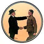 The American Heroes collector plate by Norman Rockwell