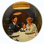 The Birthday Wish collector plate by Norman Rockwell
