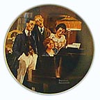 Close Harmony collector plate by Norman Rockwell
