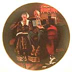 Evenings Ease collector plate by Norman Rockwell